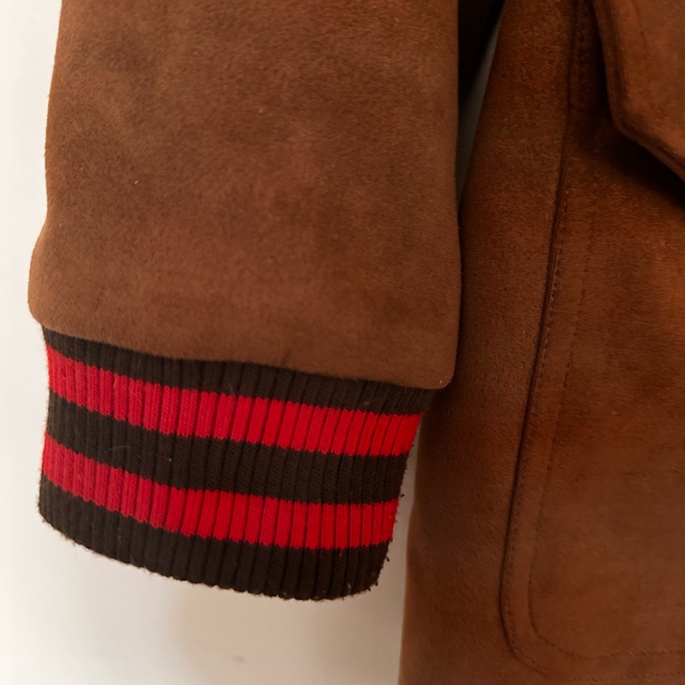 MOTHER Suede Ribbed Car Coat - Picture 2 of 6